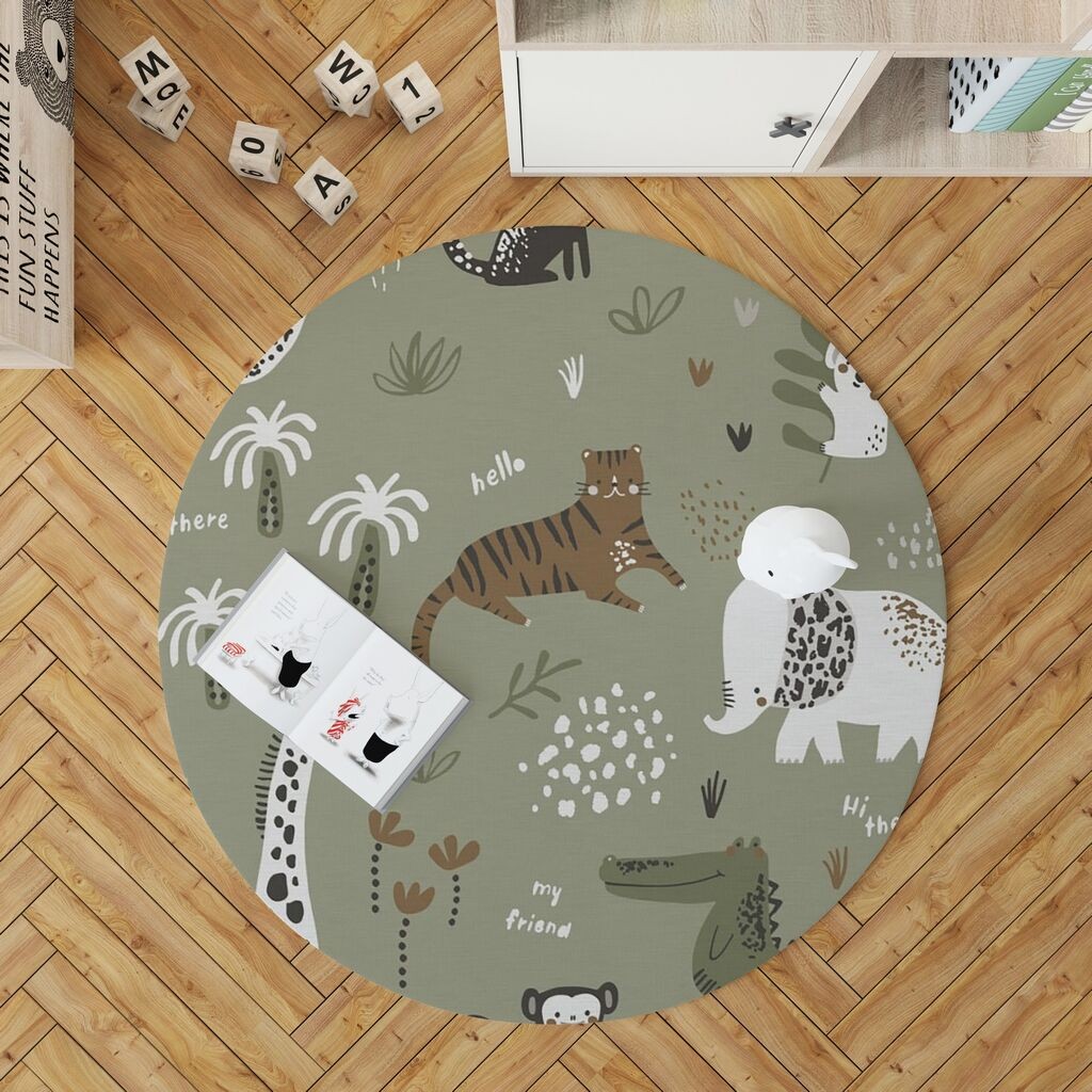 Conceptum Hypnose tepih Woopamuk113, 170X170 cm, svijetlozeleni