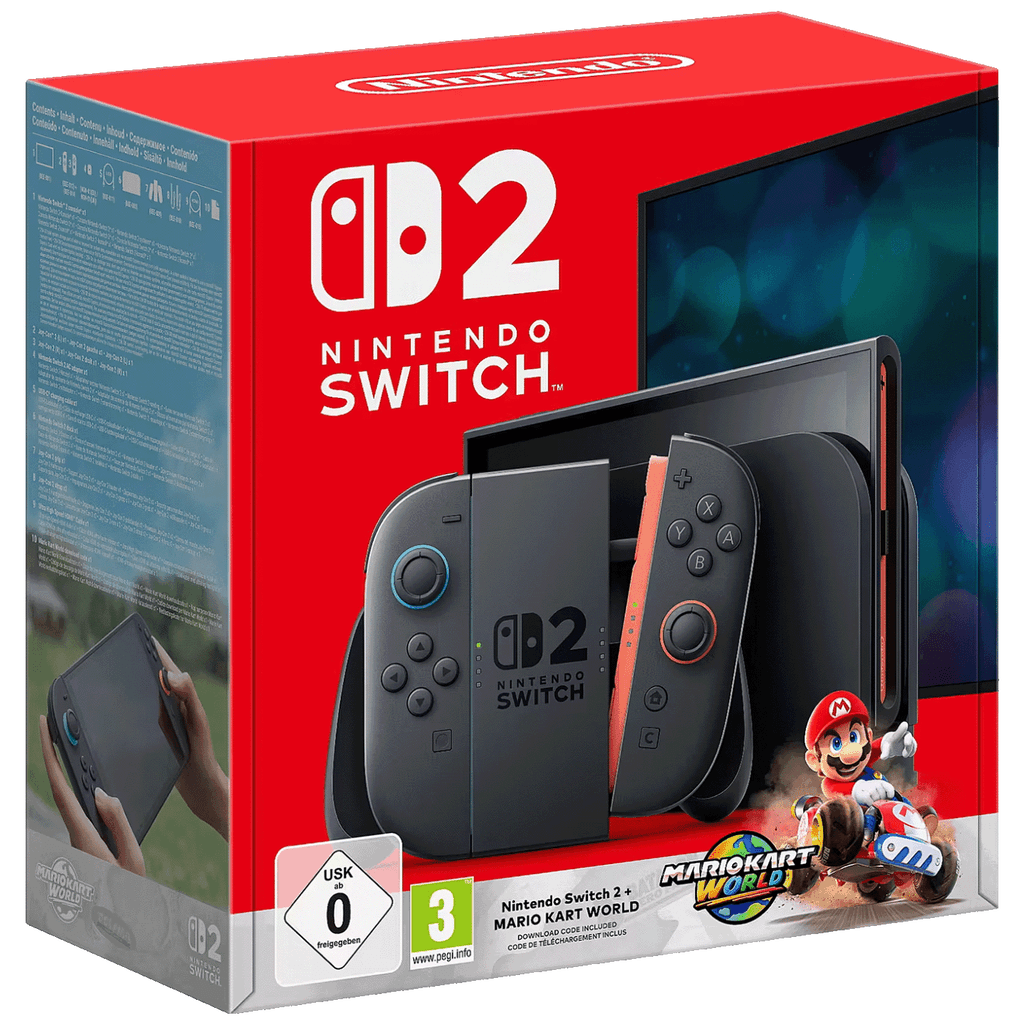Nintendo Igraća konzola Nintendo Switch 2 + Mario Kart World, Switch Console 2 + Mario Kart World, Crna