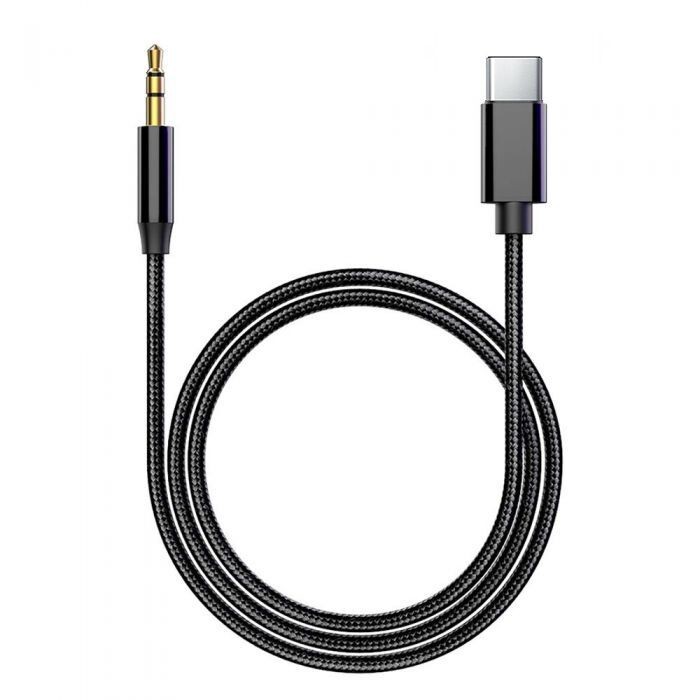Appacs USB Tip-C na 3.5mm kabl V19, Crni