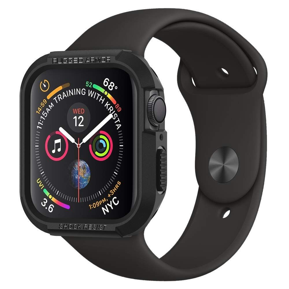 Spigen Maska za pametni sat Apple Watch Rugged Armor, Crna