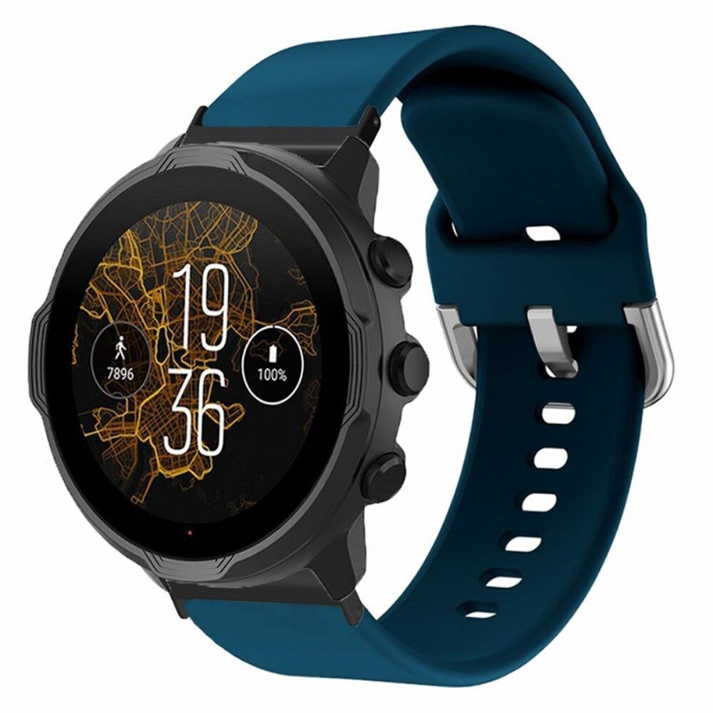 Silikonska narukvica za pametni sat Suunto Spartan Sport Wrist HR Baro / Suunto 7,  24mm, Tamnoplava