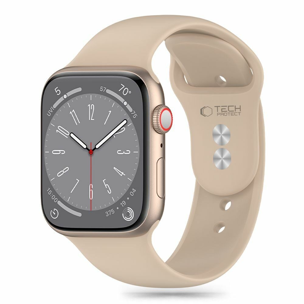 Tech-Protect Narukvica za Apple Watch Silicone, Svijetlobraon