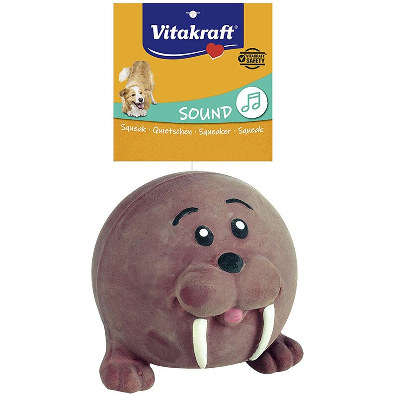 Vitakraft Mala piskajuća igračka, Latex, Smeđa