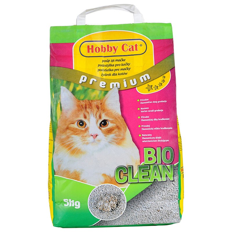Vitakraft Higijenski posip za mačke, Hobby Cat Bio Clean, 5 kg