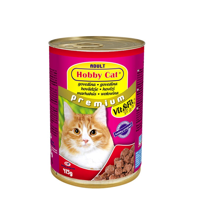 Vitakraft Hrana za odrasle mačke, Govedina, 415 g, Hobby