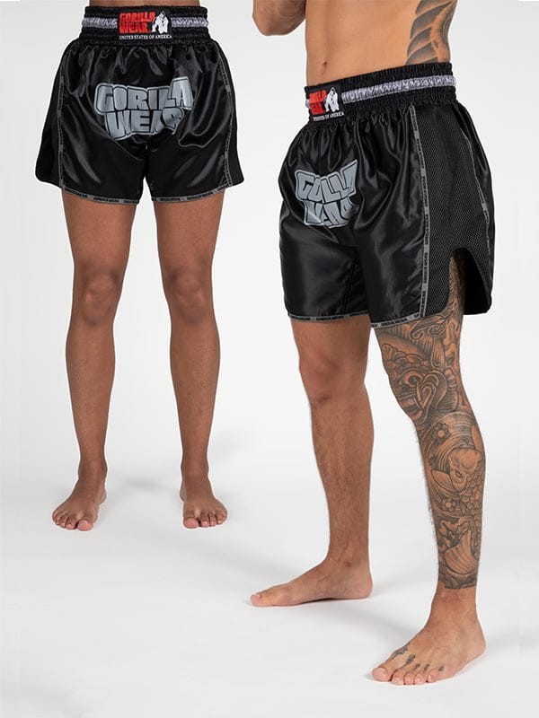 Gorilla Wear PIRU Muay Thai Šorc - Crni