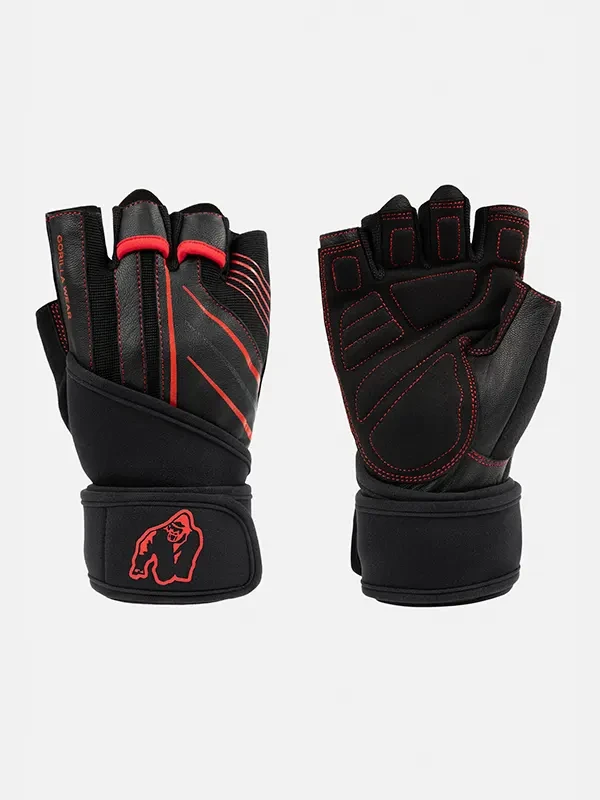 Gorilla Wear DALLAS Rukavice sa Steznicima za Zglob 2.0 - Crno/Crvene
