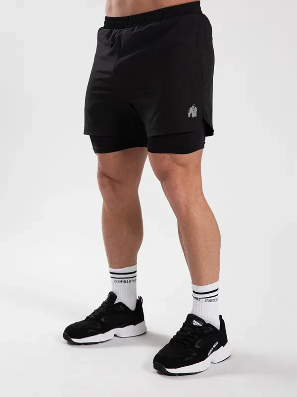 Gorilla Wear CORTEZ 2-1 Šorc - Crni