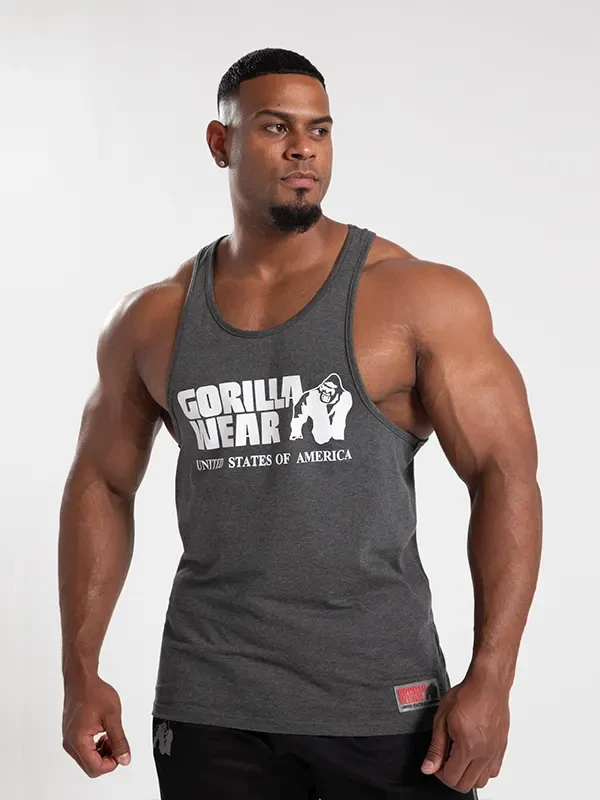 Gorilla Wear CLASSIC Tank Top - Tamno Siva