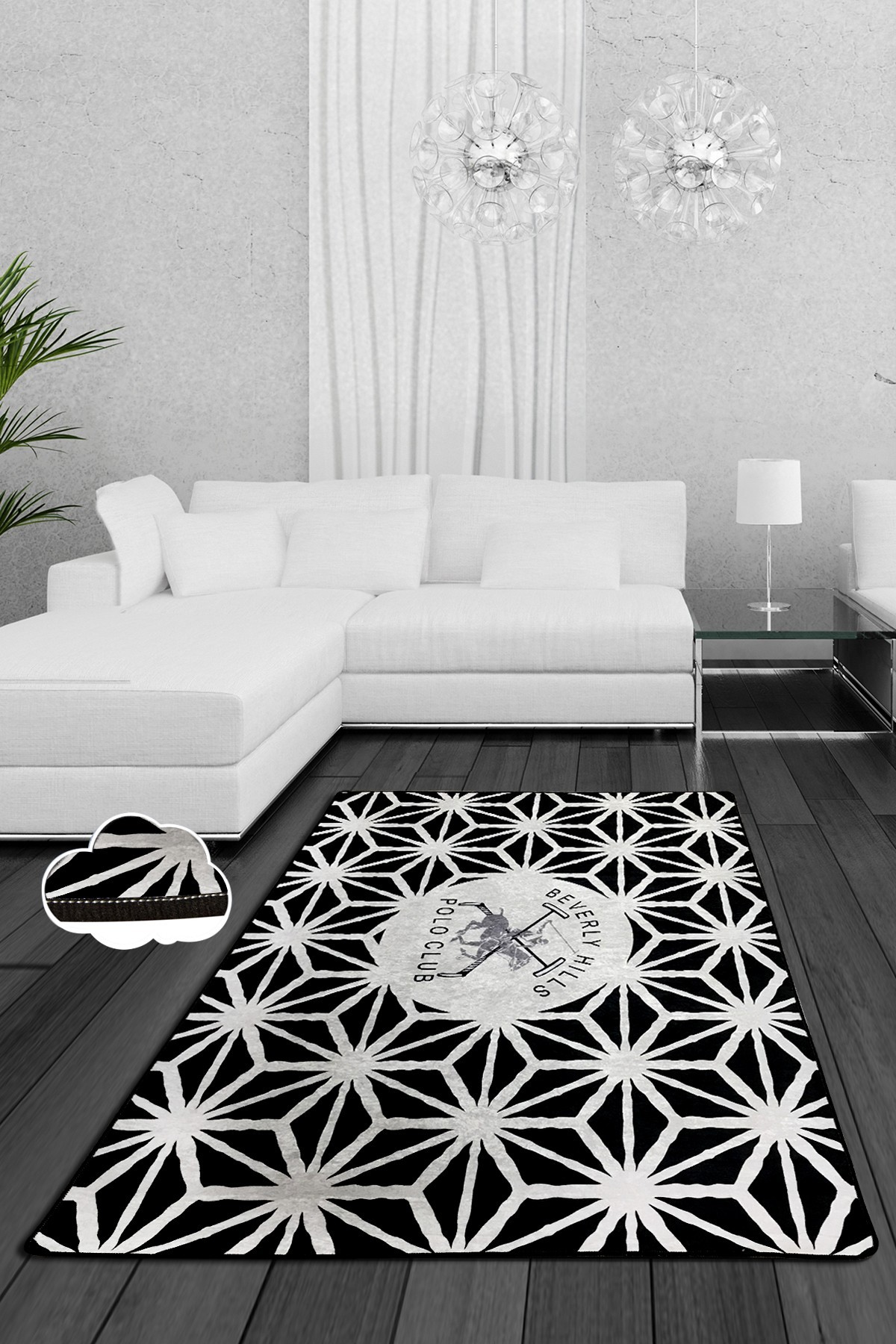 Conceptum Hypnose tepih 120x180cm crni