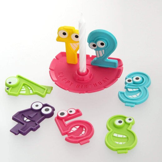 Set rođendanskih svijećica, Brojevi 0-9, 10x5cm