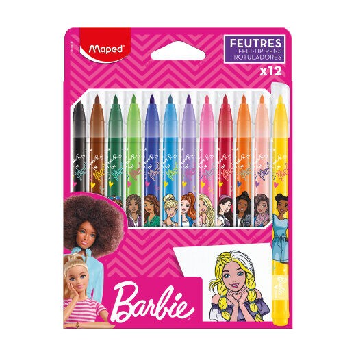 Maped Flomasteri Barbie, 12 komada