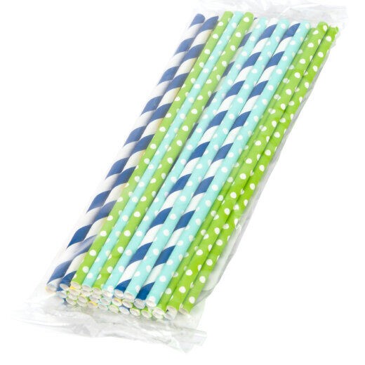 Set slamki za piće, Papirne, 6x19.7cm, 40 komada