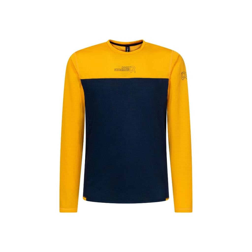 Rock experience Muška dukserica Arrows Crewneck M Flis, Žuto-crna