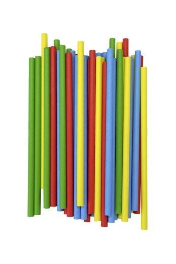 Set slamki, Papirne, 8x20cm, 80 komada