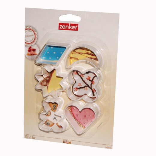 Zenker Set modli za kekse, PVC, 6 komada
