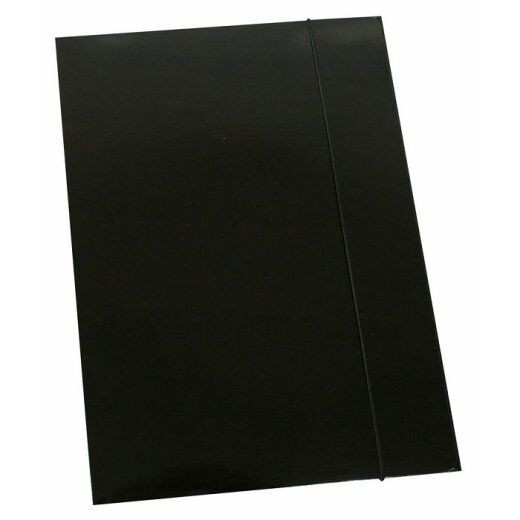 Optima Fascikla sa gumicom, Crna