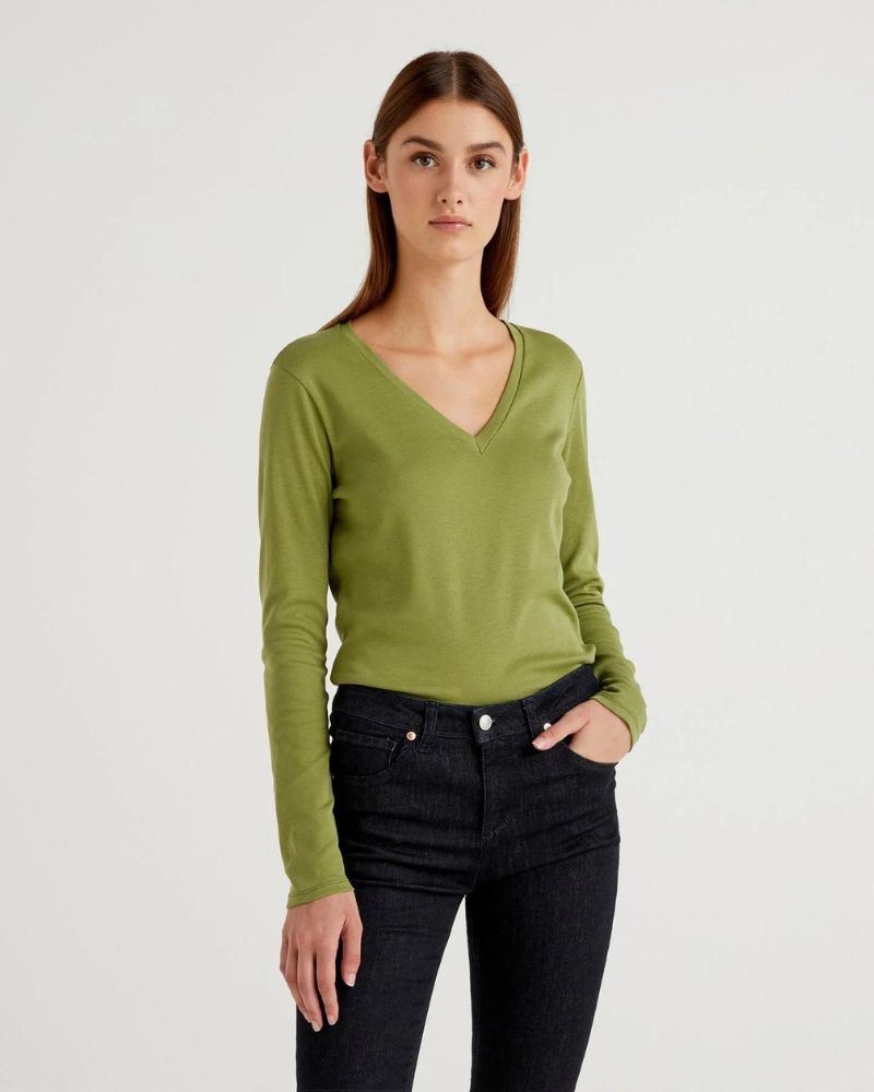 Benetton Majica dugi rukava  1V3 za žene