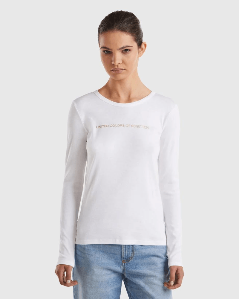 Benetton Majica dugi rukava 101 za žene