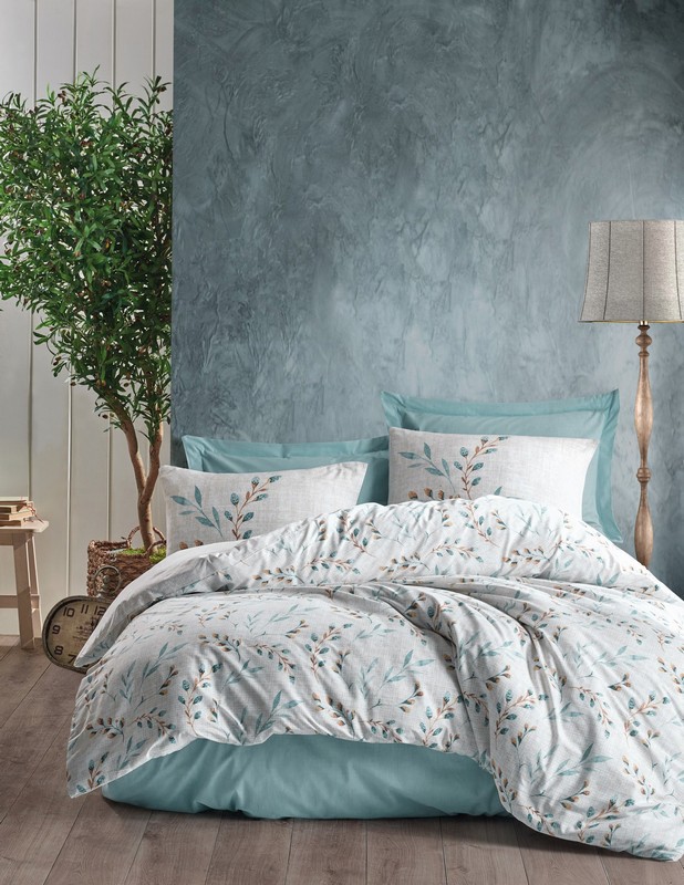 COTTON BOX Posteljina Mode Line Lendall, Dupli, 240x260 cm, Svijetlosiva