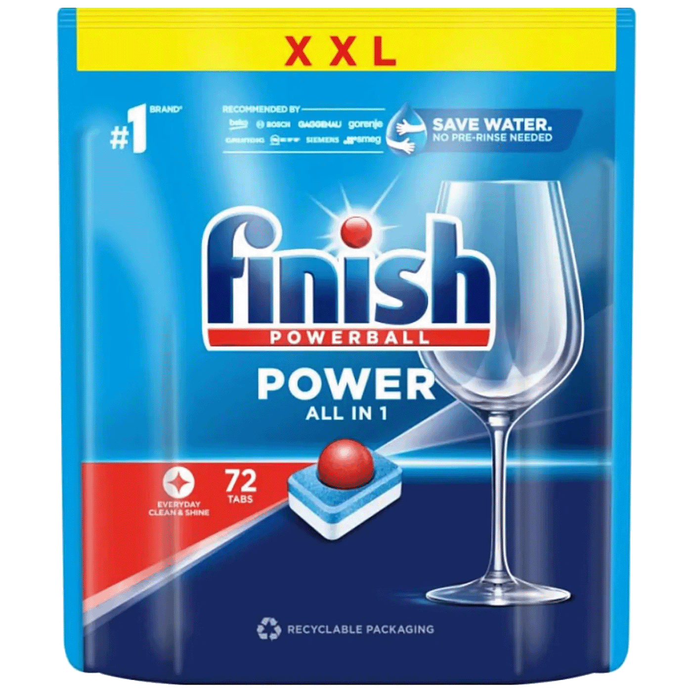 FINISH Tablete za mašinu za pranje suđa Power, 72 komada