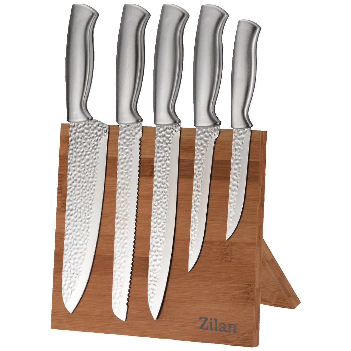 ZILAN Noževi set sa stalkom ZLN1641 Retro, 6 dijelova, Bijeli