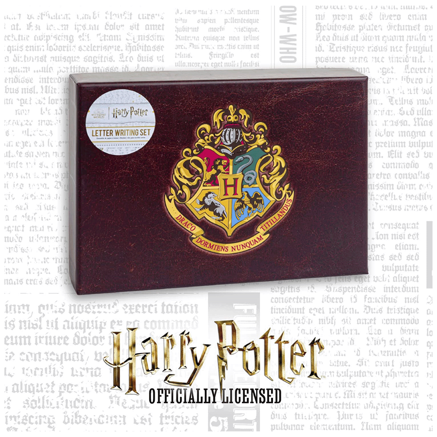 PALADONE Set za pisanje pisama Harry Potter, Bordo