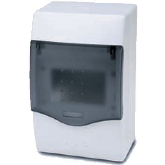 FAMATEL Kutija za osigurače nadžbuk, 4 osigurača, Bijela