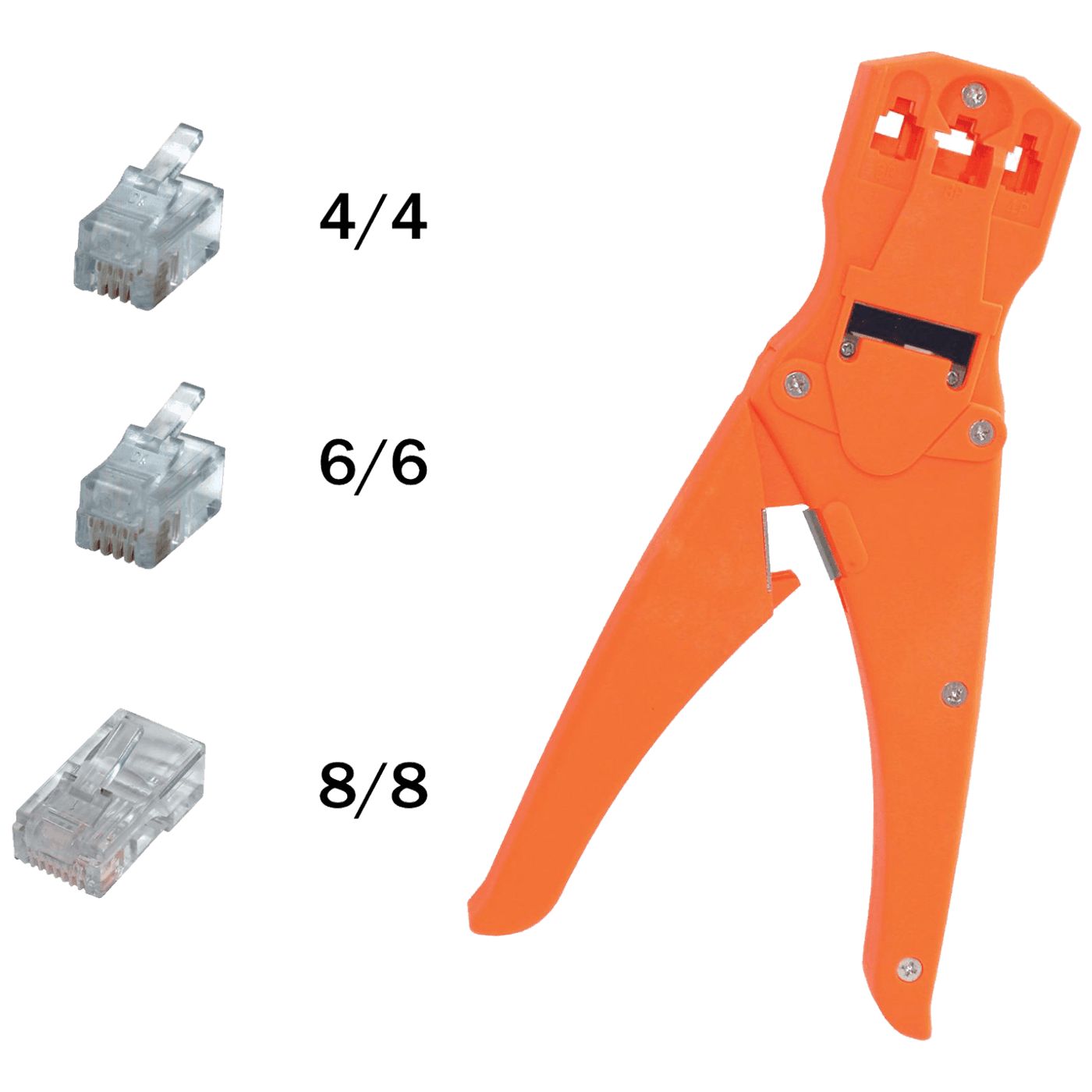 SMA Kliješta za stezanje telefonskih utikača, Narandžasta