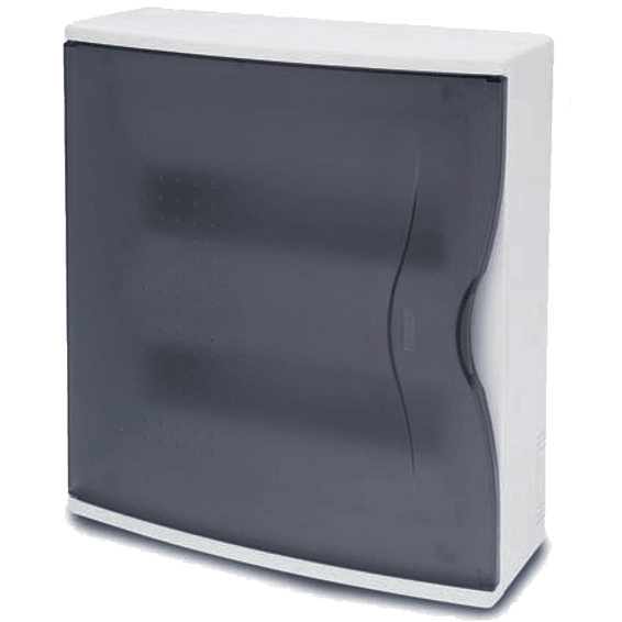 FAMATEL Kutija za osigurače nadžbuk, 24 osigurača, Crno-Bijela