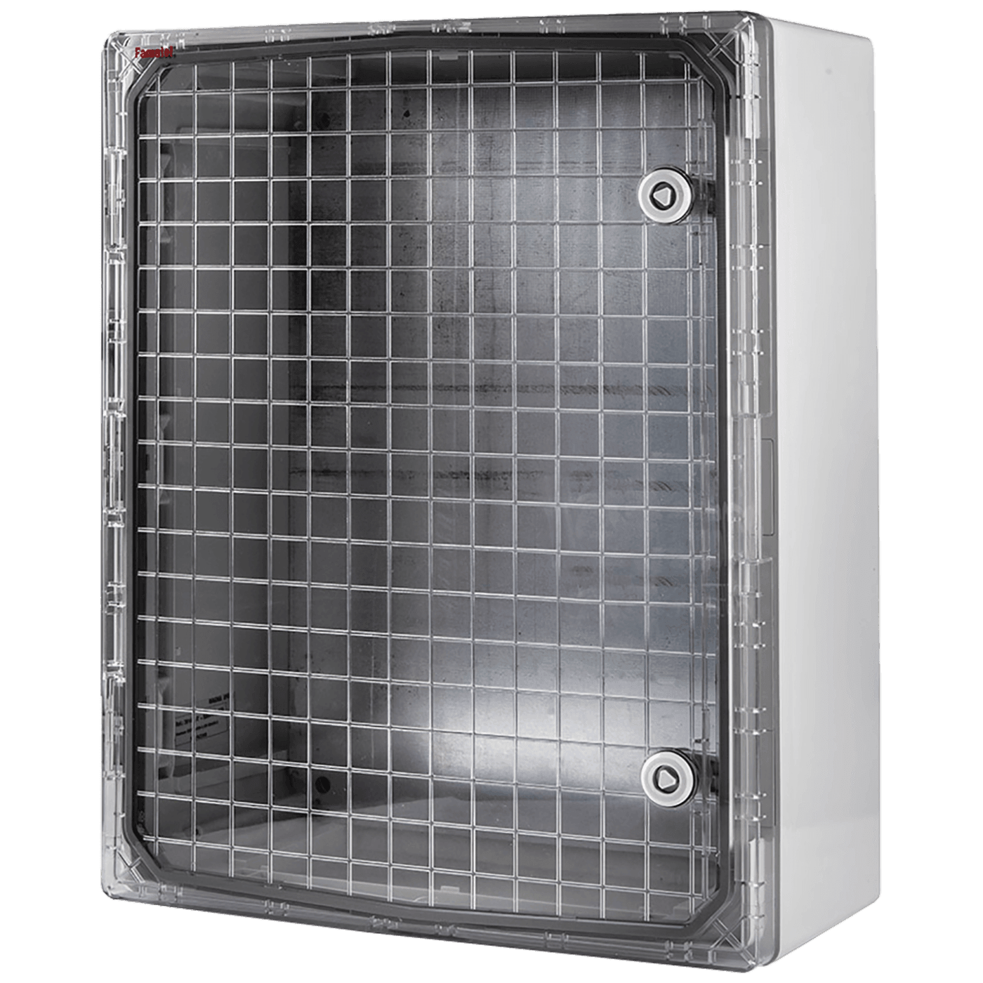 FAMATEL Zidni ormarić s transparentnim vratima, 400x500x175mm, Sivi