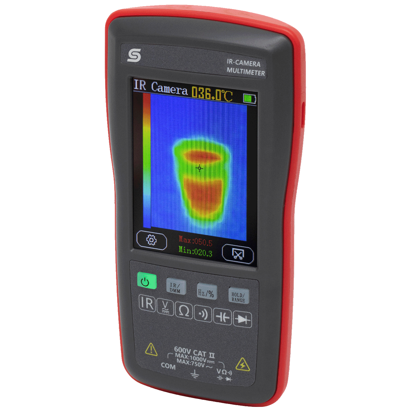 SMA Digitalni mjerni instrument i termalna kamera SMAIRCAM, 2.8" TFT LCD, Crni