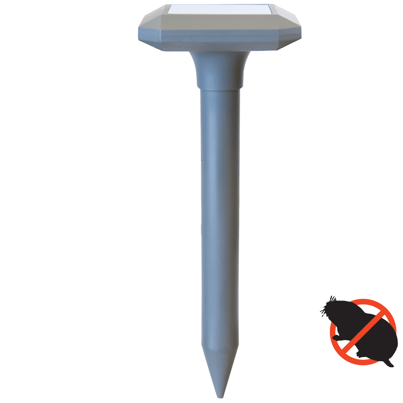 SILVERLINE Ultrazvučni rastjerivač krtica solarni, efikasan do 500 metara kvadratnih, Bijeli