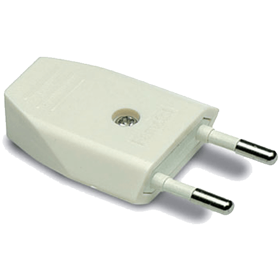 FAMATEL Strujni utikač bez uzemljenja, 10A/250V, Bijeli