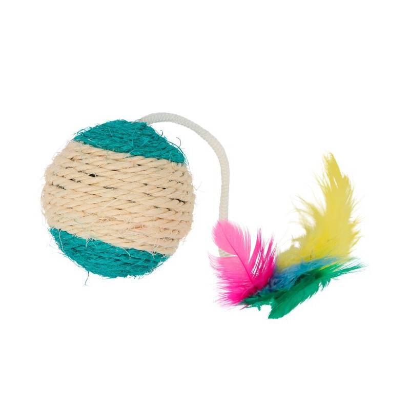 KERBL Igračka za mačke Lopta od sisala, Šarena