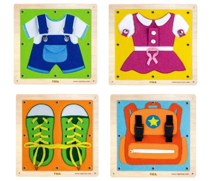 Master Igračka Master drveni pano set za oblačenje