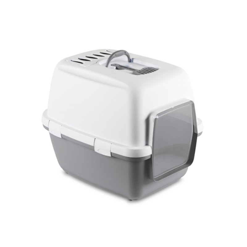 KERBL Toalet za mačke Cathy Comfort, Sivo-bijeli