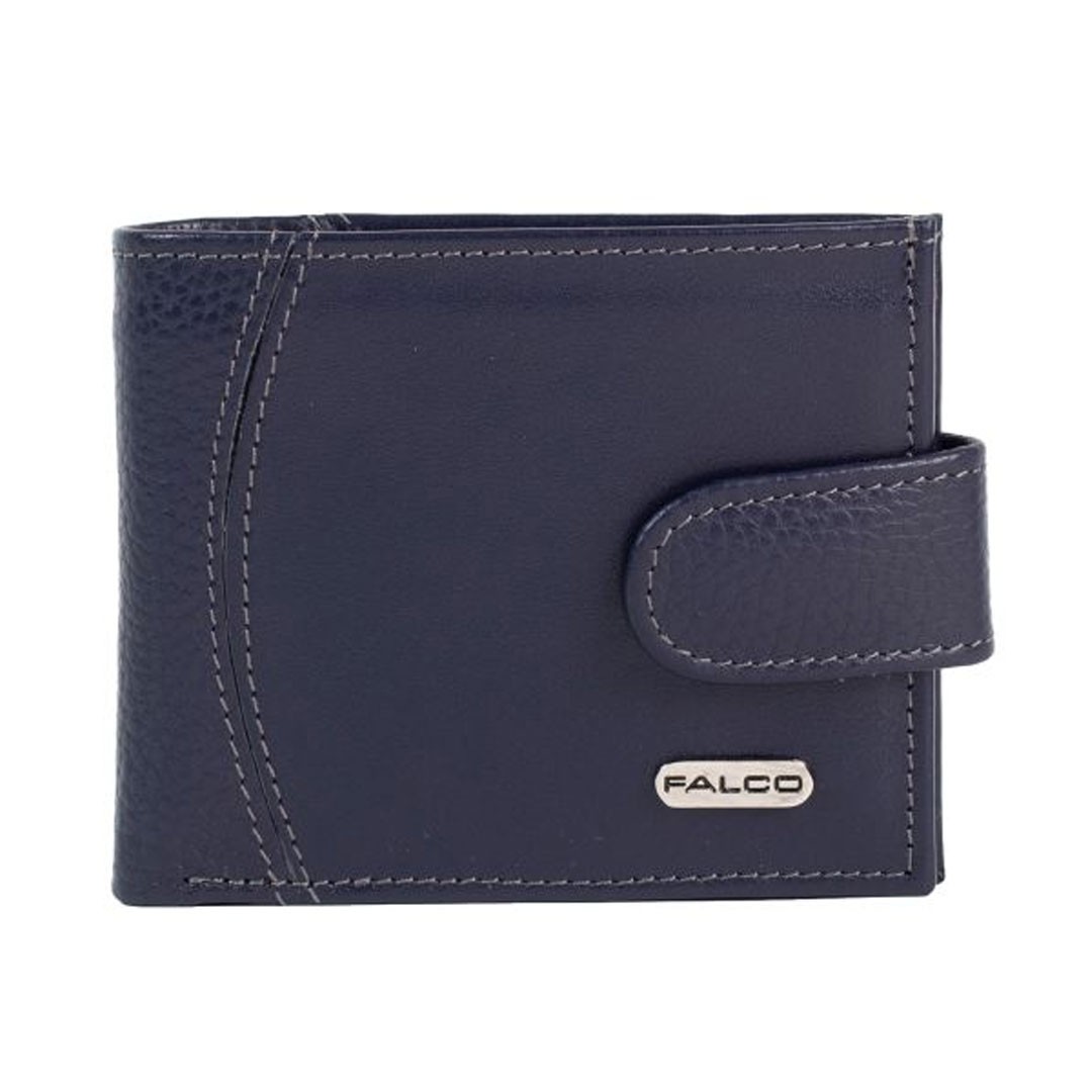 Falco Muški kožni novčanik 1043, Teget