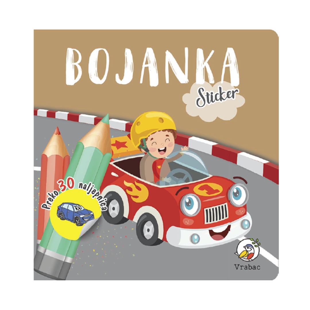 Vrabac Bojanka Koloriko sa stikerima Vozila