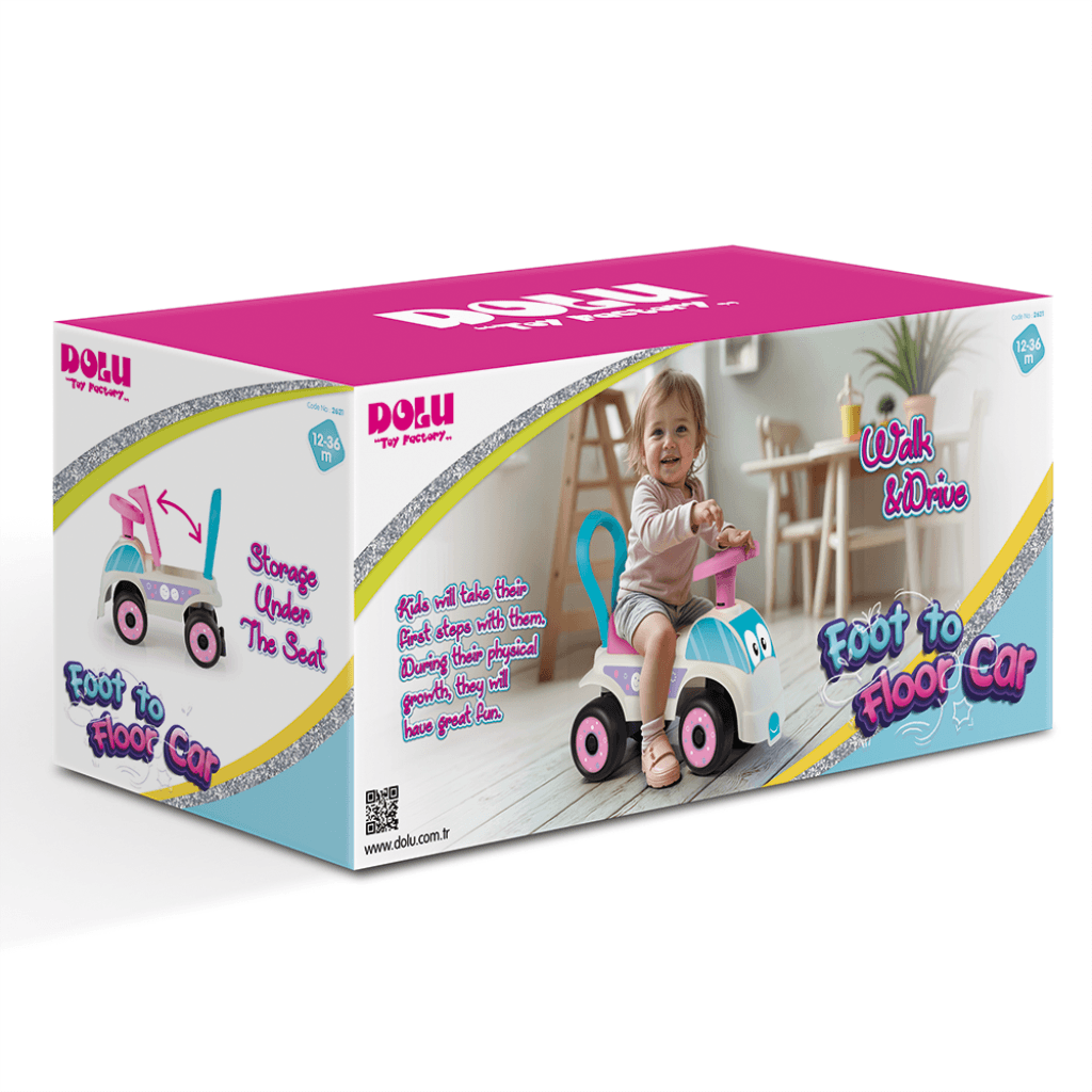 Dolu Jurilica 2621, 48x37x21cm, Bijelo-roze