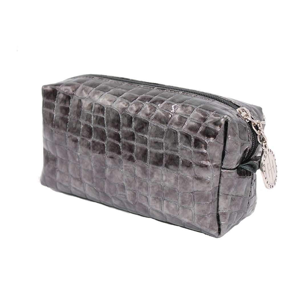 Falco Ženski kožni neseser 7113, Sivi