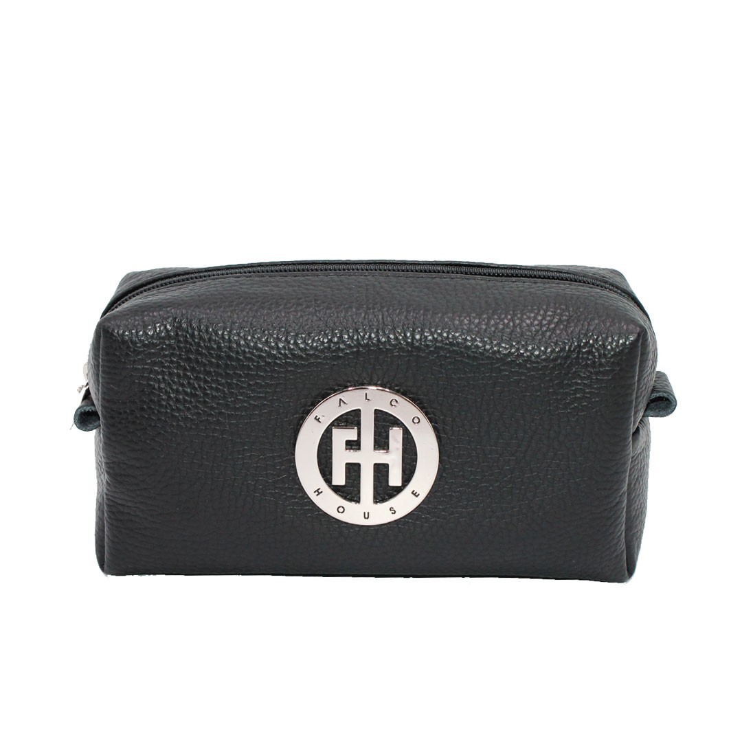 Falco Ženski kožni neseser 7114, Crni