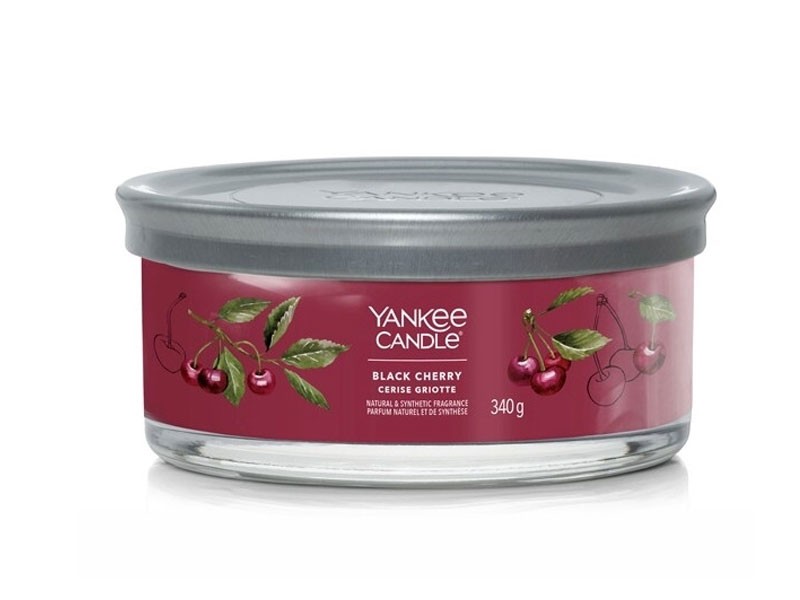 Yankee Candle Mirisna svijeća M Tumbler Black Cherry, Bordo