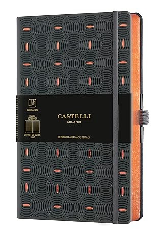 Castelli Notes A5 Dikto, Rice Grain Cooper, Crno-crveni