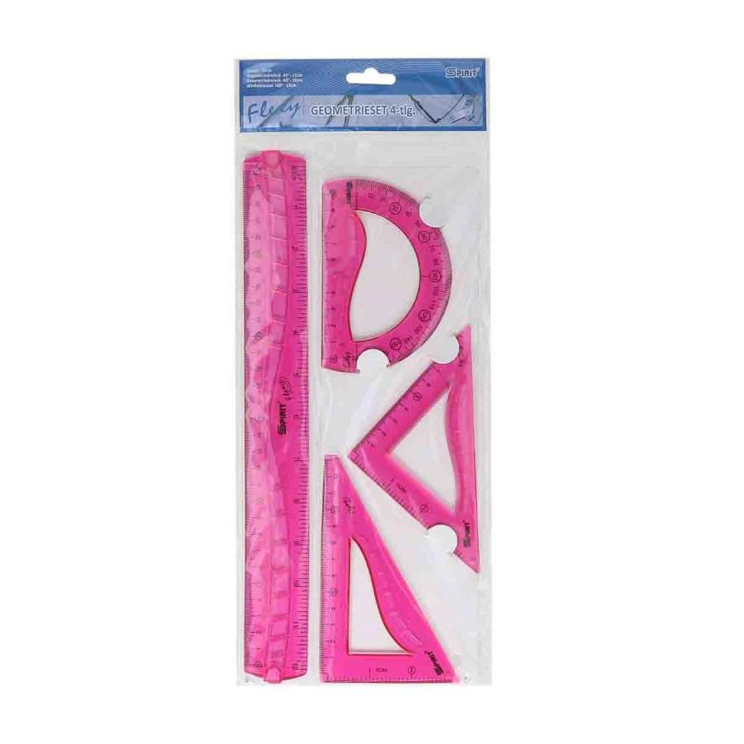 Spirit Geometrijski set Flexy 404664, 4 komada, Roze
