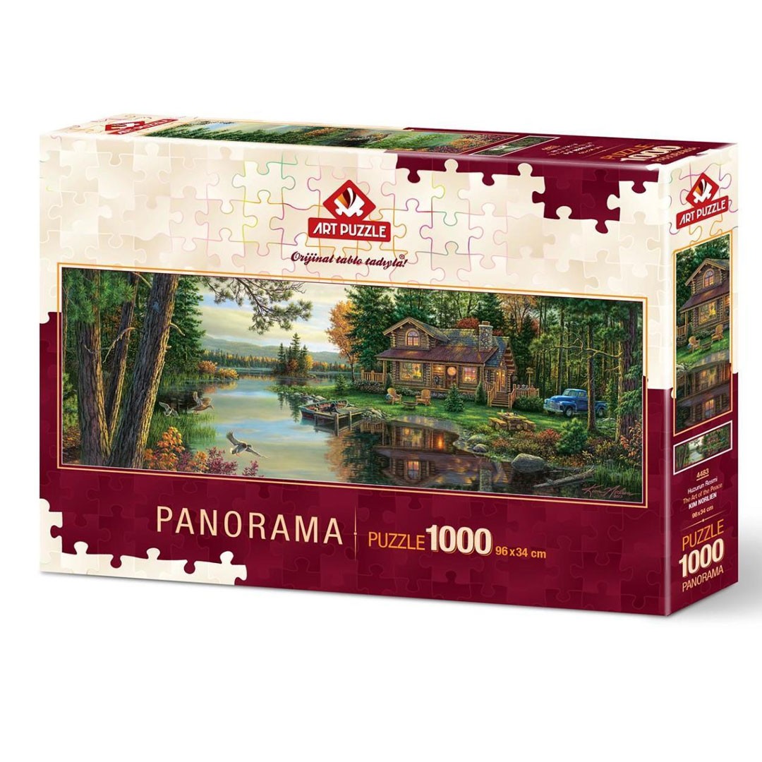 Art Puzzle Slagalica Koliba pored rijeke 4483 Panorama, 1000 dijelova