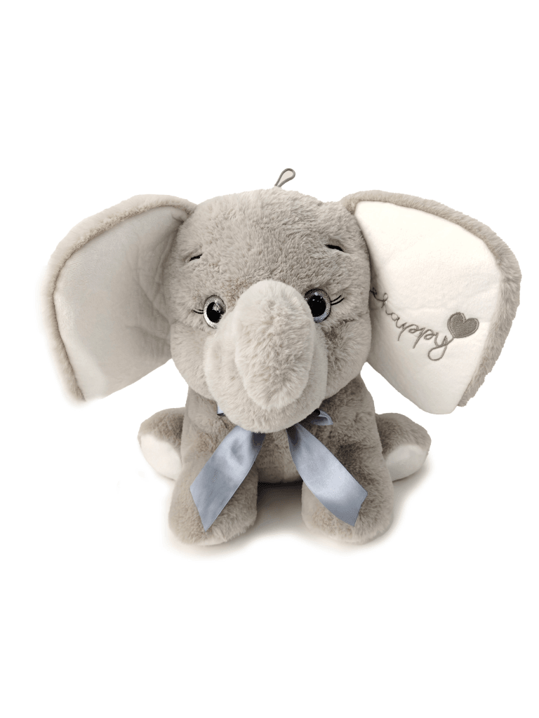 Plišana igračka slon 16155, 35cm, Siva