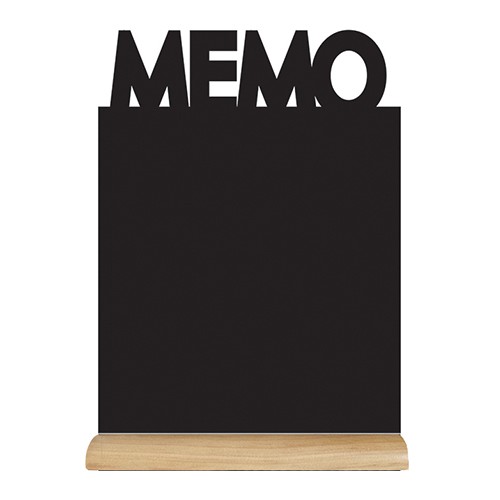 Securit Tabla sa kreda markerom Memo 21x6x35cm, Crna