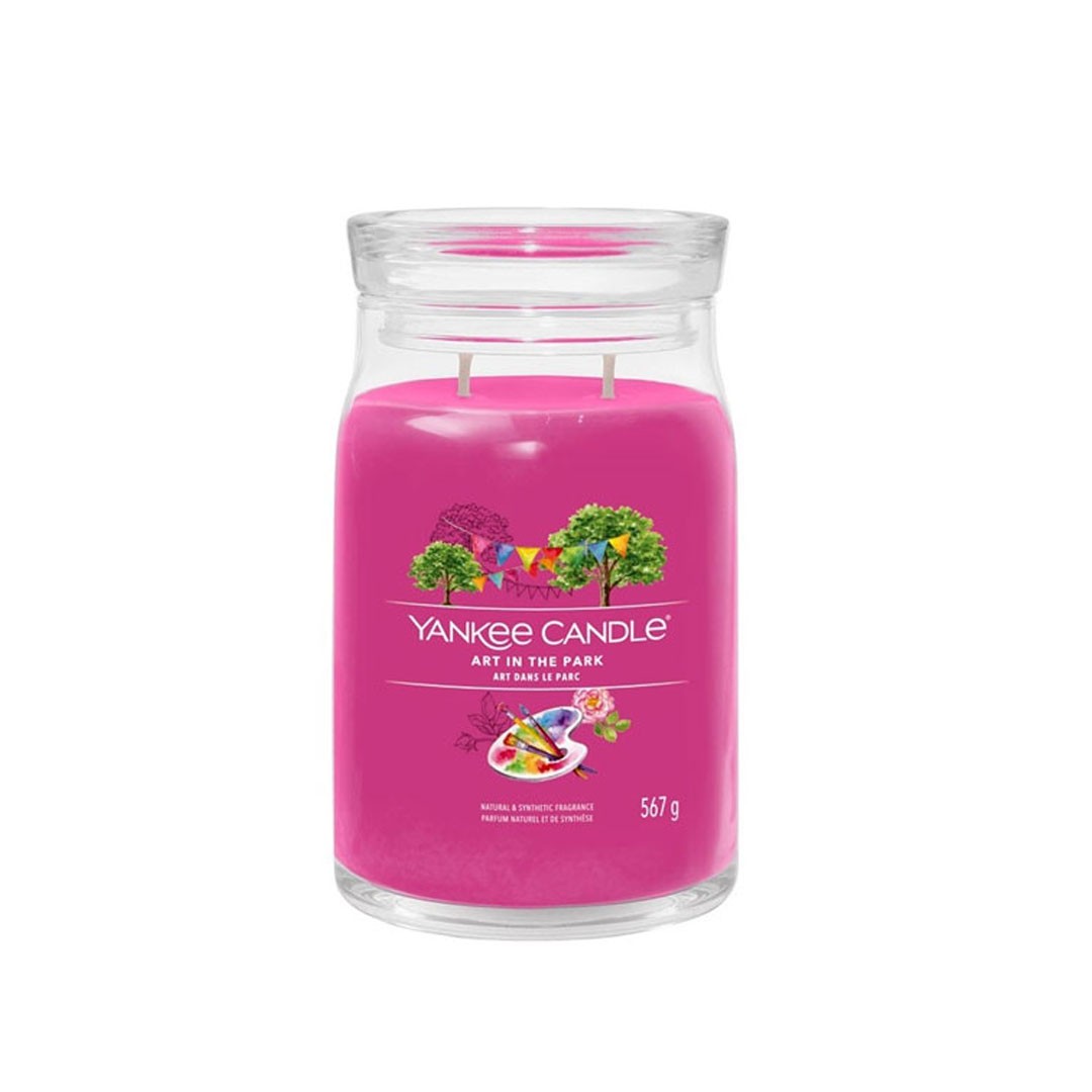 Yankee Candle Mirisna svijeća L Art in the Park, Roze