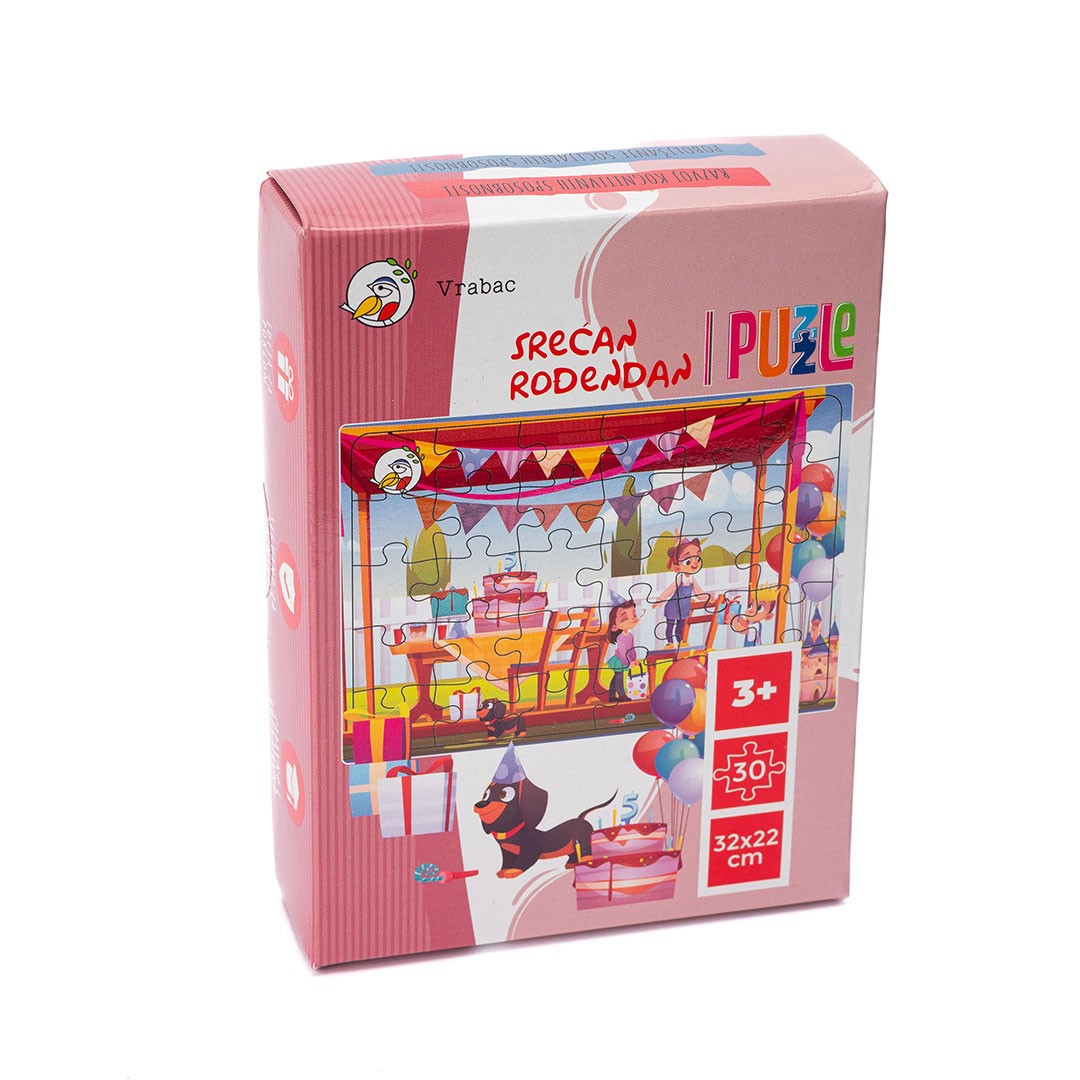 Vrabac Slagalica Chippy Srećan rođendan, 30 dijelova